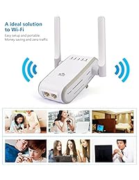 dhmxdc multiuso 300 Mbps Mini Wireless N Wifi repetidor 802.11 N B G Red Range Extender Amplificador de señal router AP con WPS