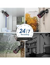 ANRAN: sistema de vigilancia de 4 canales 1920P NVR HD 1080P IP PoE con 2 cámaras de seguridad interiores de 2 megapíxeles 1080P, código QR, configuración fácil, visualización remota, con disco duro de 1 TB