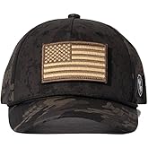 Honor & Oath Special Edition American Flag Baseball Cap, Limited Edition Midnight Camo Patriotic Trucker Hat with USA Flag Patch, The Oath Style | Alternate Patch Included