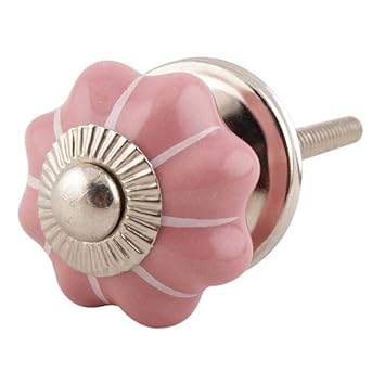 Indian Shelf Handmade Ceramic Melon Kitchen Knobs Cabinet Pulls