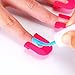 NPLE--26pcs(10 sizes) Curve Shape Spill-proof Finger Cover Sticker Nail Polish Holder