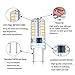 G8 LED Bulb Dimmable 3W Equivalent to T4 JCD Type Bi-Pin G8 Base Halogen Bulb 20W-25W, AC 110-120V Mini G8 Bulb Daylight White 6000K for Under Cabinet Light, Under Counter Kitchen Lighting (10 Pack)