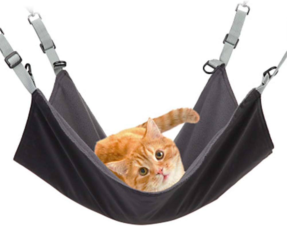 Cat Hammock Bed, Pet Cage Hammock, Comfortable Hanging Pet Hammock Bed for Kitten Puppy or Small Pet