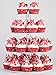 YestBuy 4 Tier White Round Wedding Party Acrylic Cupcake Display Tree Tower Stand 1 Unit (4 Tier Round)