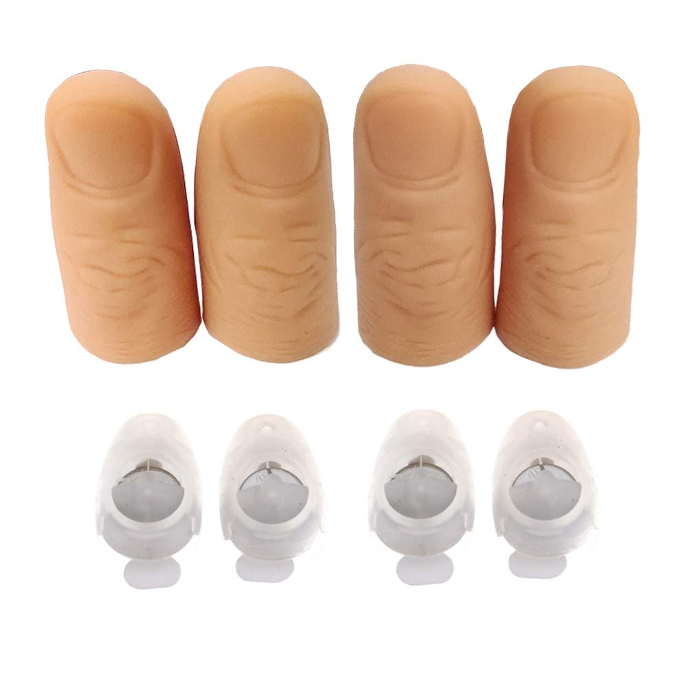 JTMM LED Finger Thumbs Light (3Packs/6 PCS) Magic Prop Party Bar Show Perform Lamp RED