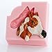 Horse Head Silicone Mold Make Your Own Western Chocolate, Fondant, Candy, Mints, Resin, Clay. Mold creates a small horse head perfect size for candy, cupcake toppers, jewelry and more.