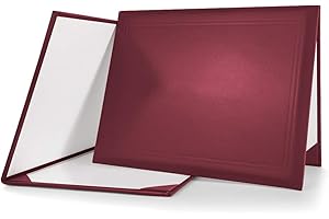 GraduationMall 8.5"x11" Smooth Padded Diploma Cover Certificate Holder Maroon,1-Pack