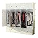KOUSI Dresser Small Closet Wardrobe Drawer Storage for Clothes Small Wardrobe Storage for Small Spaces Clothes Storage Dresser, Capacious Customizable (Green, 25 Cubes)