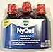 Vick's NyQuil Cold & Flu Liquid Medicine Nighttime Relief 12 Fl Oz, Cherry (Pack of 3)
