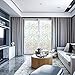 Window Film 3D Decorative Privacy - Static Cling Glass Window Sticker Non-Adhesive No Glue Heat Control Anti UV Light Blocking for Home Kitchen Bathroom Office Meeting Room Living Room(17.7