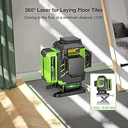 Huepar Laser level 3D Green Beam Tiling Floor Laser
