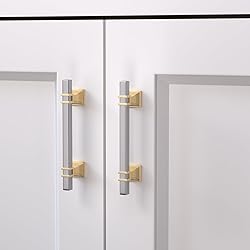 homdiy 10 Pack Brushed Nickel Cabinet Pulls 3-3/4
