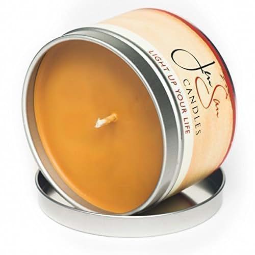 Caramel Apple Spice Scented Soy Candle Handmade 8 oz