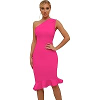 houstil women's v neck halter fishtail bandage bodycon dress party Houstil Womens V Neck Halter Fishtail Bandage Bodycon Dress Party
