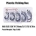 Sougayilang Fishing Hooks High Carbon Steel Worm Senko Bait Jig Fish Hooks with Plastic Box
