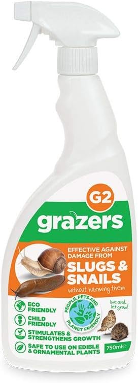 Grazers Natural Slugs and Snails - G2-750ml - Ready to Use Spray (Pack of 2)