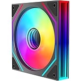Jungle Leopard Prism4 Ultra 120mm ARGB PC Computer Case Fan,Dual Infinite Mirror|9-Blade Design|Motherboard Sync&Daisy Chain|