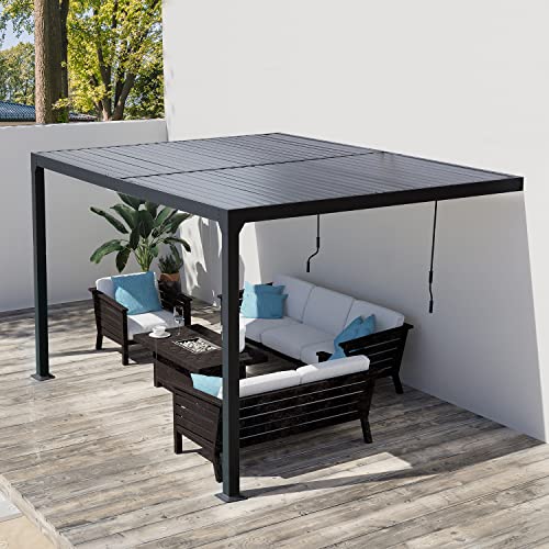 BPS 13x10 Wall-Mounted Louvered Pergola Review: Adjustable Aluminum Roof for Patios image 19