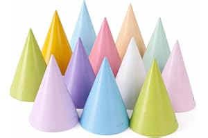 Fvumhlaoog Pre-Assembled Pastel Party Hats for Kids,Birthday Hats for Adults|Party Hats for Stuffed Animals