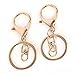 Minigianni Gold Plated Keyring Keychain (Pack of 4)
