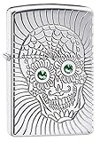 Zippo Armor Sugar Skull Design High Polish Chrome