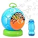 Bubble Machine, Over 800+ Bubbles/Minute Automatic Bubble Machine, Geekper Bubble Maker Machine for Kids with A Bottle of 250ml Bubble Solution Refill, Bubble Blower Machine for Party Wedding Birthday