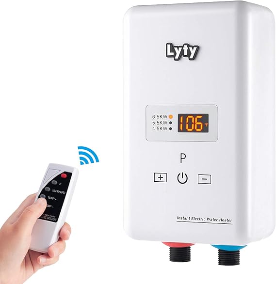 Instant Tankless Hot Water Heater with Remote Control 6.5kw at 240V