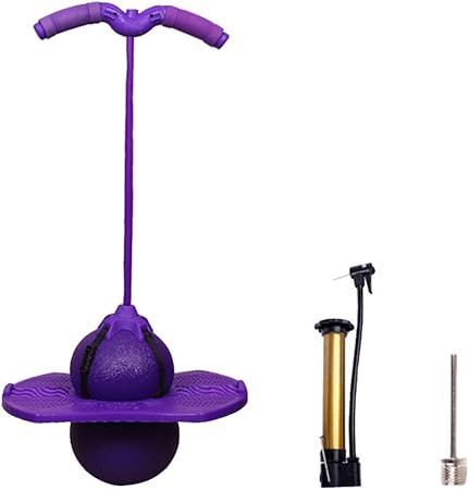 Amazon Ledmomo ホッピング 子供用 ジャンプ玩具 ジャンプボール バランスボール スポーツおもちゃ スポーツゲーム ゴム製 弾力 ジャンピング 安全健康 無毒無臭 室内遊び 運動 ポンプ付き パープル ホッピング ポゴスティック おもちゃ