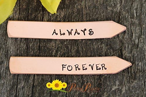 Custom Collar Stays - Copper Always and Forever Gift - Copper Shirt Collar Stiffeners - Anniversary Gift - 10th Anniversary from Wife