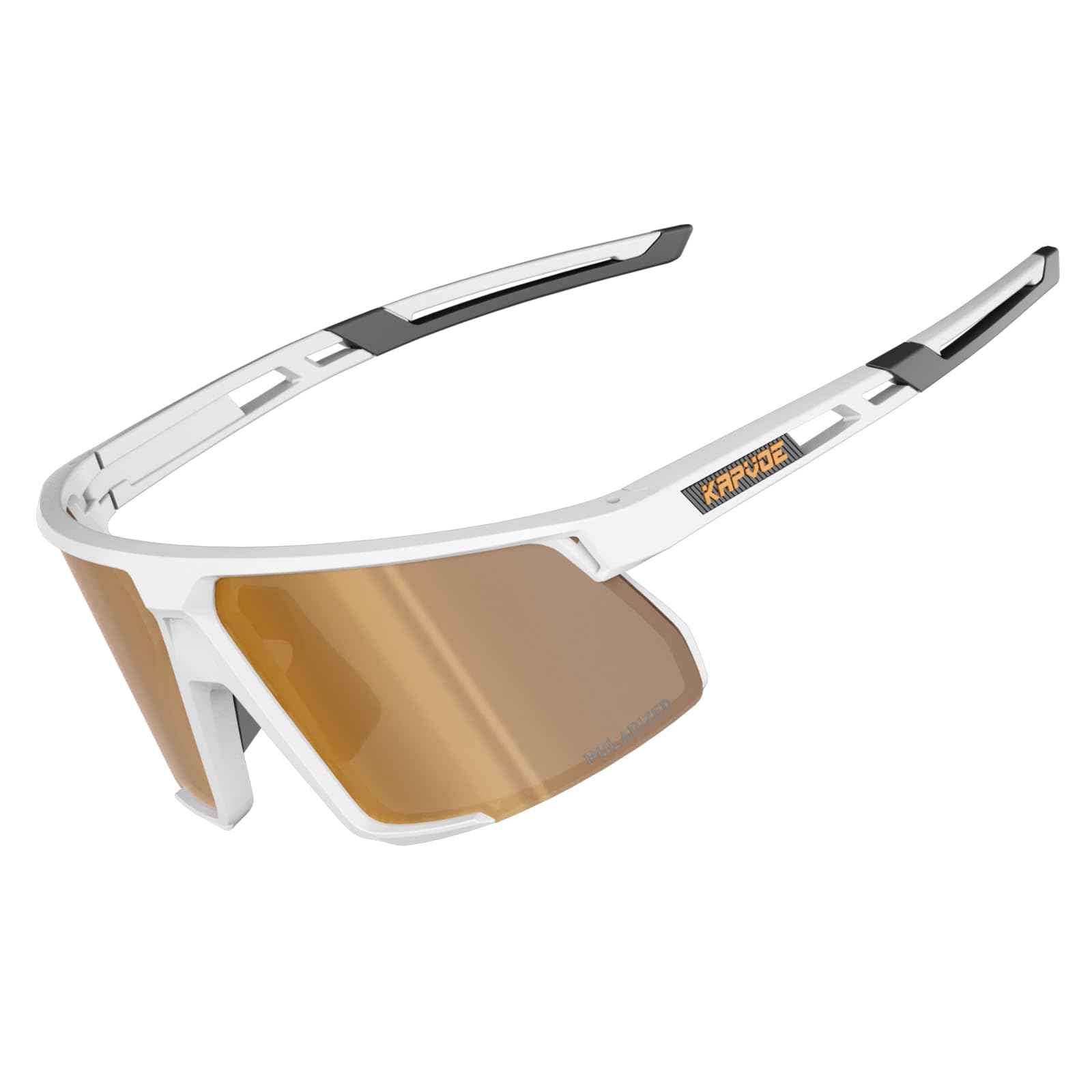 KAPVOE Polarized Cycling Glasses Sports Sunglasses Women Men Bicycle MTB UV400 Protection Running Mountain Bike Baseball Biking Goggles Riding BMX Fishing Running Riding Golf Driving Softball 08