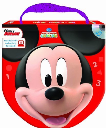 disney mickey mouse clubhouse fun with numbers and shapes read play go book with audio cd easy to download audio book and printable activities by studio mouse 2011 07 18 amazon com books