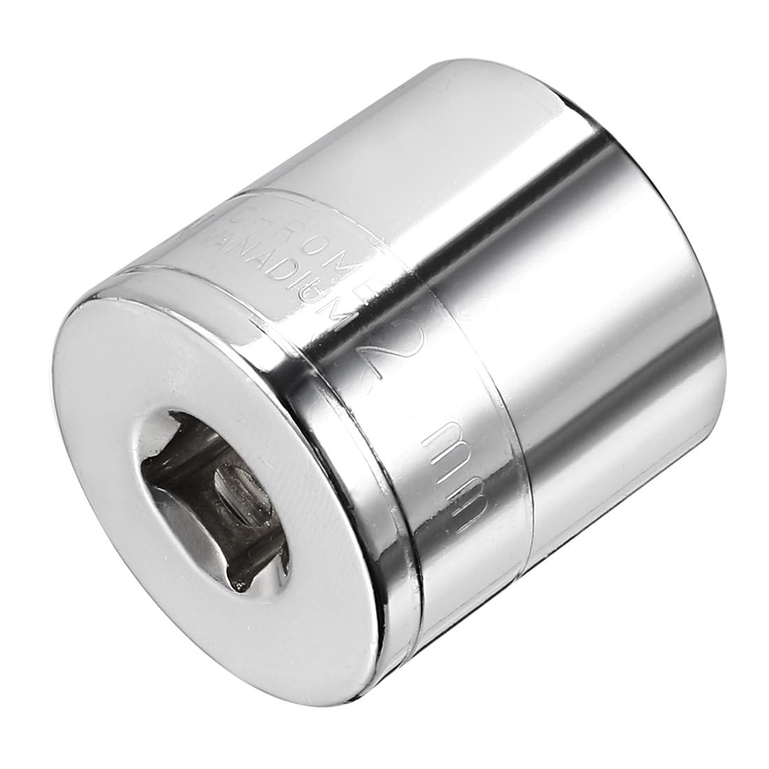 TOP-VIGOR 3/8-Inch Drive 24mm 6-Point Shallow Socket, Metric, Cr-V Drive Socket for Auto Repairing and Household