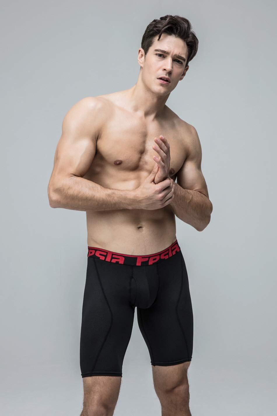 TSLA 2 Pack Men's Relaxed Stretch Cool Dry Performance Brief Mesh Underwear Trunk: Clothing