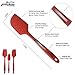 MEKBOK Silicone Spatula Set - 3-Piece Rubber Spatulas Silicone Heat Resistant 600°F for Everyday Task - Seamless Design Kitchen Spatulas for Nonstick Cookware - Silicone Kitchen Utensils Sets