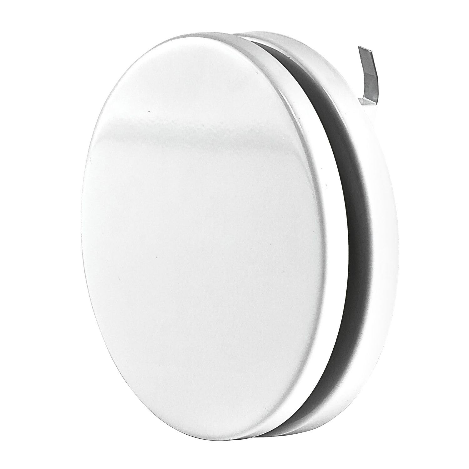 Steinberg 14 Air Supply Valve - Round Adjustable Air Vent Cover - Bathroom Diffuser - Ceiling Vent Grille (White, Ø 125mm / 5")