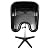 Saloniture Portable Salon Basin Shampoo Sink with Drain - Black - Adjustable Height