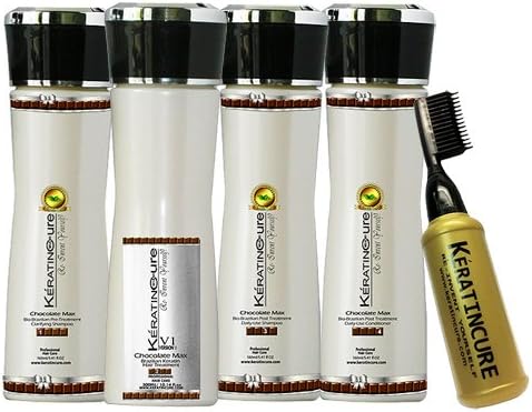 Brazilian Keratin Hair Treatment Kit 6 Piece Chocolate V1 Strong hair straightening 160 ml / 5.41 FL oz