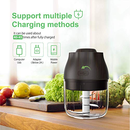 Electric Mini Garlic Chopper, 250ml Food Slicer And Chopper, Blenders