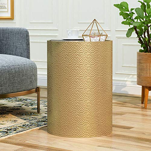 Christopher Knight Home Rache Modern Round Accent Table with Hammered