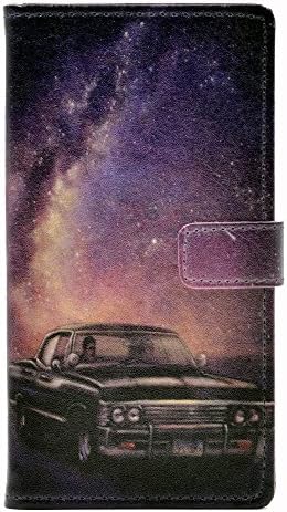 iphone X Case - Unique Supernatural Nebula Sky Pattern Slim Wallet Card Flip Stand Leather Pouch Case Cover For Apple iphone X (2017) New Arrival - Cool as Great Gift
