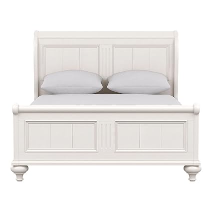 Amazon Com Ethan Allen Robyn Sleigh Bed Queen Cirrus