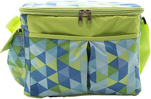 Gtowy Lunch Bag for Women Kids Girls teen Big Tote Outdoor Waterproof Work Picnic Camping Car School Insulated 3 meal Green-triangle