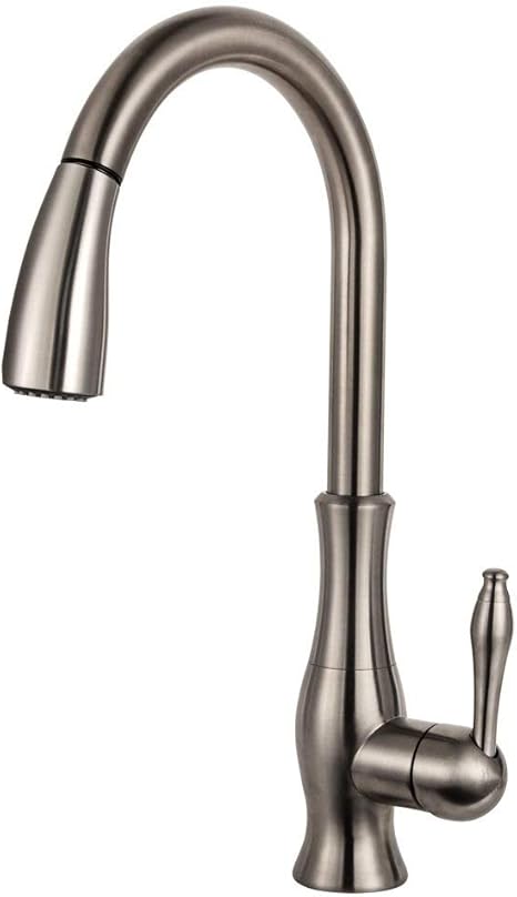 BAXSS Utilitario Comercial Grifo De Cocina Arco Alto Acero Inoxidable