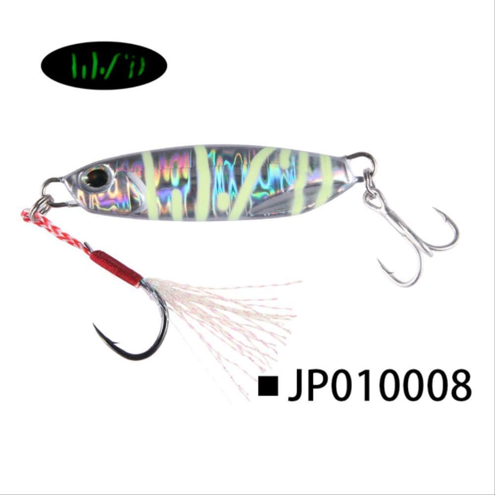 Fishing Lure Jigging Metal jig Slow jig Bait 20g 30g 40g 60g 80g for trolling Fishing Drag Lead jig 40g 60mm Color008