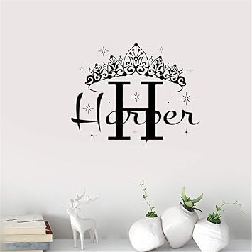 Etiqueta De La Pared Decoracion Nueva Corona Personalizada Con