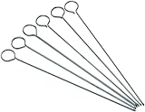 KitchenCraft Flat Kebab Skewers Stainless Steel Set of 6 8in