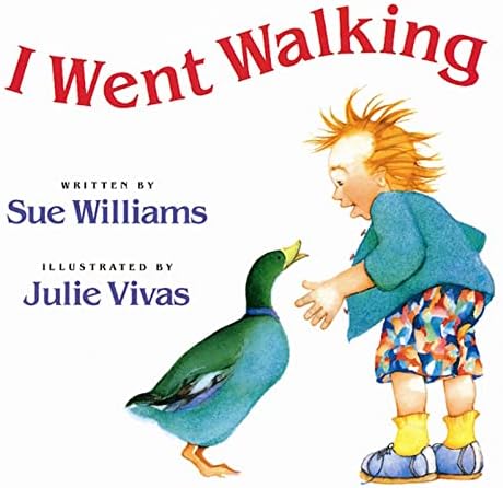 180 I Went Walking音声絵本 Amazon.com: I Went Walking: Williams, Sue, Vivas, Julie: Books