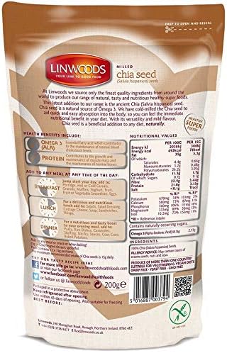 Linwoods Milled Chia Seeds 200 g, 200 g (Pack of 3) - Image 3
