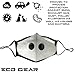 ECO-GEAR Anti Pollution Face Mask Particulate Respirator Protection | Anti Dust, Exhaust Gas, Smoke, Pollen and Fumes | Washable with 3 Filters Indoor and Outdoor