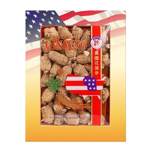 Hsu’s Ginseng SKU 113-4 | Short Medium Small | Cultivated American Ginseng from Marathon Co, Wisconsin USA w/One Free Single American Ginseng Tea Bag | 许氏花旗参 | 4oz box, 西洋参, B0054ELDEY